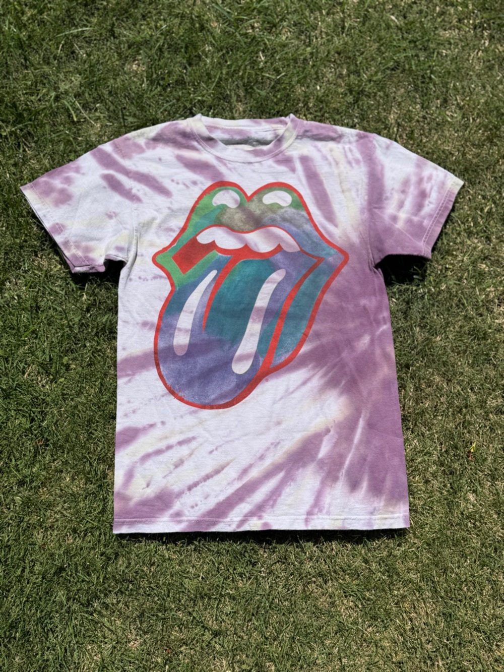 Rolling Stones Tie-Dye Graphic Tee - Size S